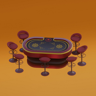 Poker Table 3d