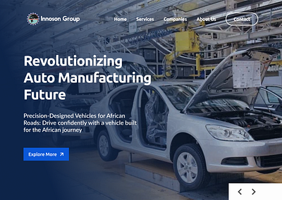 INNOSON GROUP REDESIGN LANDING PAGE figma group hng innoson landingpage product rebranding redesign ui uiux ux