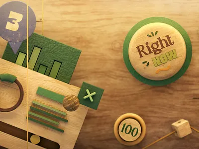 Right now 3d 3d art animation art branding c4d cinema4d design graphic design illustration material motion graphics render texture wood