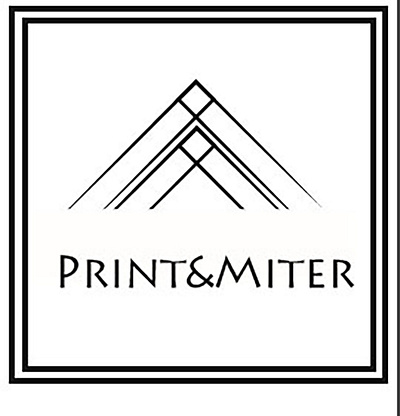print and miter branding design flat graphic design illustration illustrator logo vector