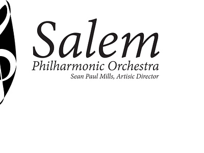 Salem philharmonic redesign branding graphic design illustration illustrator logo minimal vector