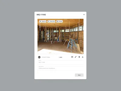 Document UI Modal (B2B) b2b component job management material design modal product design react mui saas ui ux web app