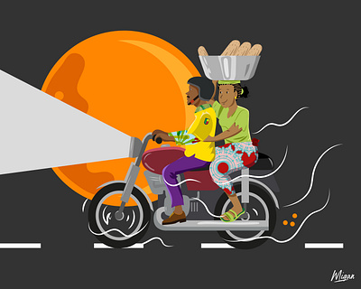Cotonou Taxi moto graphic design illustration ui