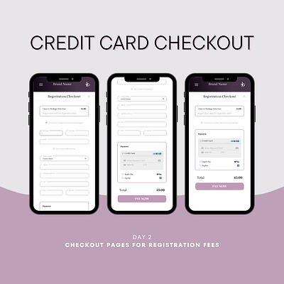 Credit Card Checkout dailyui day2