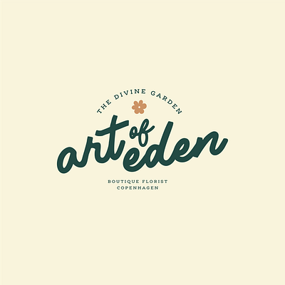 Art of Eden - Boutique Florist brand design branding design graphic design identity design illustration logo