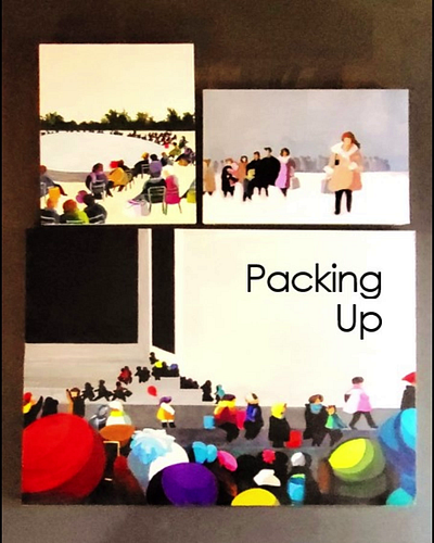 Packing Up design graphic design graphics illustration impressionism sold paintings
