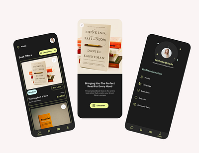 E-Book Store Mobile App Design app design branding e book e learning graphic design mobileapp product design uidesign uiux