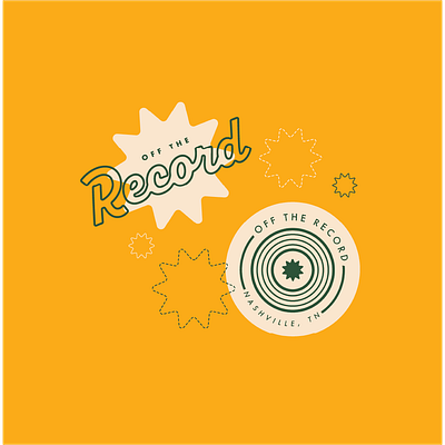 Off The Record - Record Shop brand design branding design graphic design identity design illustration logo