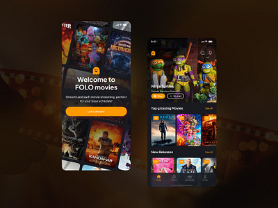 FOLO movies - sneak and peak design folo jithmi alwis mobile mobile app design mobile design movie app movie streaming movies sri lanka ui uiux vector