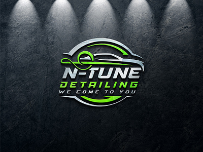N-Tune Auto Detailing Logo auto auto detailing logo autodetailing branding car car logo detailing graphic design logo treble clef
