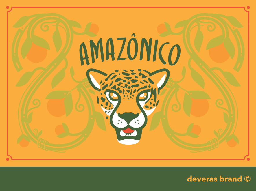 DEVERAS/JAMBUTINI BRAND amazon amazon branding amazonian panther branding detail packaging jambu packaging onça pintada