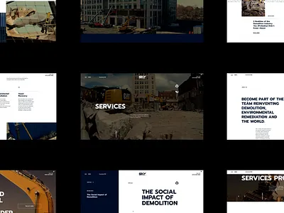 SKY - Service page - Corporate website animation branding construction corporate corporative website figma interaction interface motion portfolio service page strong typography ui ux web web animation web designer web development website