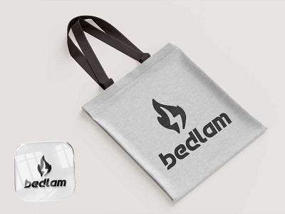 Bedlam Logo Design branding design electricity flame graphic design logo logo design thunder