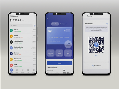 Crypto wallet app android app design mobile ui uiux