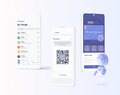 Crypto wallet app android app design mobile ui uiux