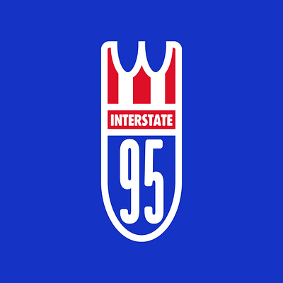 I-95 Badge branding design graphic design illustration logo vector