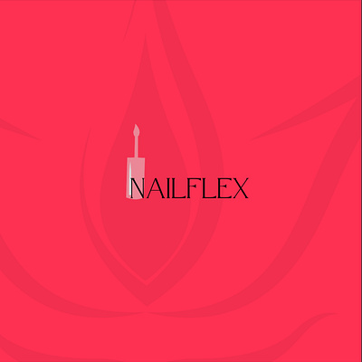 NailFlex LOGO branding graphic design logo