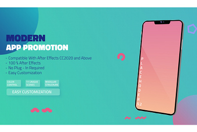 Modern APP Promo | After Effects animation graphic design motion graphics ui