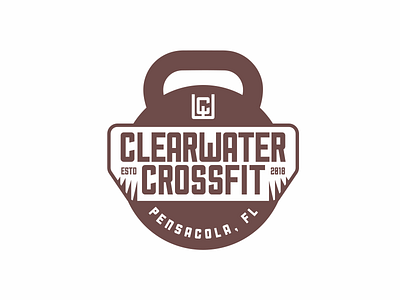 Clearwater Crossfit Alt Logo branding crossfit design graphic design gym identity illustration kettlebell logo mark