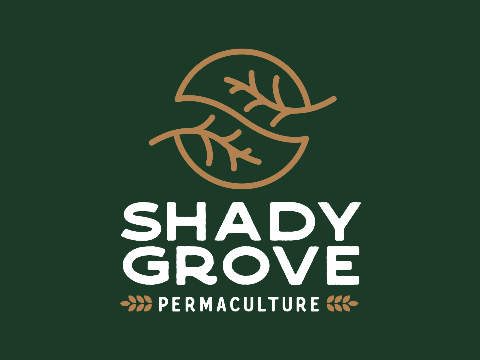 Shady Grove Permaculture Logo by Faceless Creative Co. on Dribbble