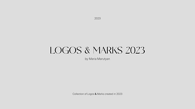 Logofolio 2023 / Logos & Marks