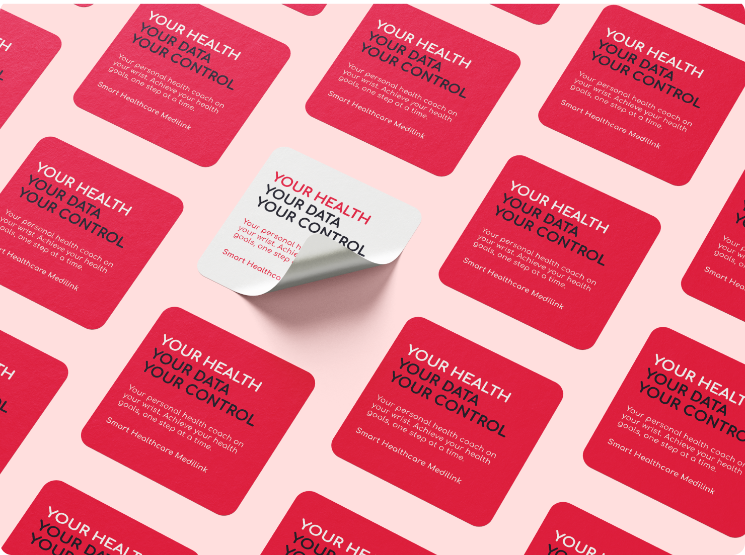 Medilink Smart Healthcare - Visual Identity brand guidelines brand identity branding design graphic graphic design health smartwatch health tech health tracker healthcare internet of medical things iot iot design logo logo concept medical medical devices red technology visual identity