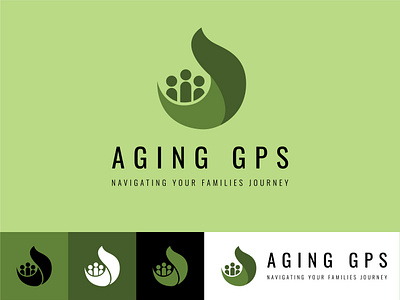 AGING GPS LOGO branding design logo vector