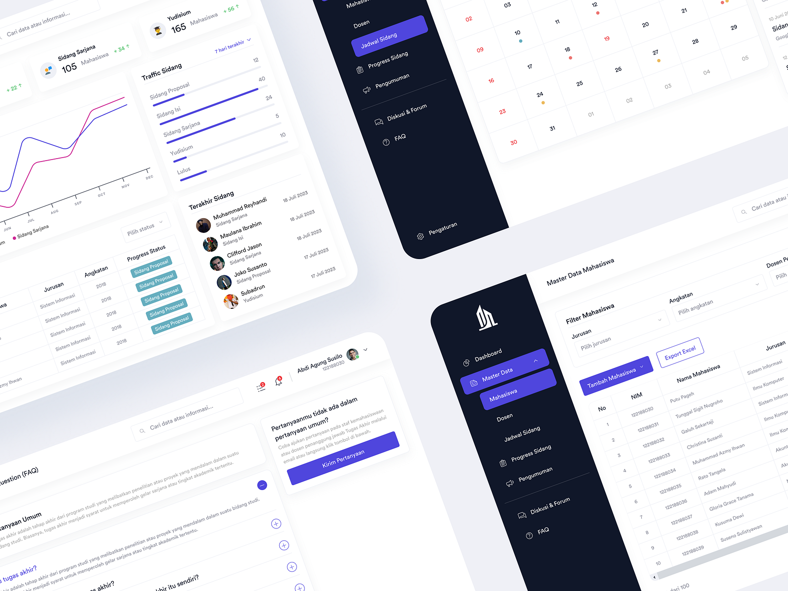 Thesis Dashboard by David Nathaniel on Dribbble