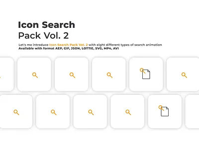 Lottie Files (Icon Search Pack Vol. 2) animated animation branding bundling design figma footage free graphic design icon iconscout illustration lottie lottiefiles micro interactions motion graphics pack search user experience user interface