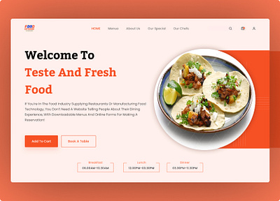 Food website Template UI design design figma ui figmadesign food website design foodwebdesign landing page ui uidesign uiuxdesign ux website website design website ui design