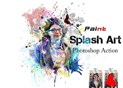 Paint Splash Art Photoshop Action manipulation