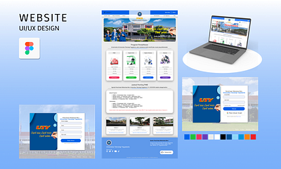 Admission of New Student's Website UI Design app design figma landing page ui ui design uiux uiux design user flow ux ux design web design web mockup website design