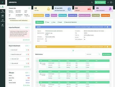 Hospital Management System - UI UX software design ui design ux ui