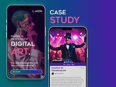 NFT Marketplace Case Study design digital nft marketplace typography