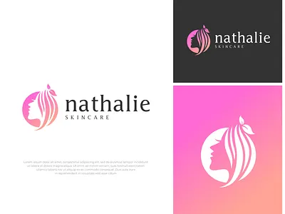 Beauty Logo beauty branding cosmetic creative design face graphic design hair ideas inspiration logo logo design makeup salon skin care spa woman