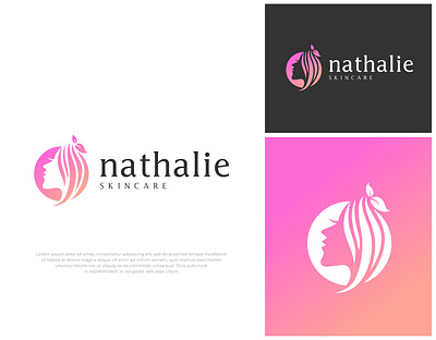 Beauty Logo beauty branding cosmetic creative design face graphic design hair ideas inspiration logo logo design makeup salon skin care spa woman