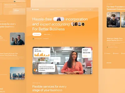 OSOME | Sass Web Design clean design landing page saas ui uiux ux web design