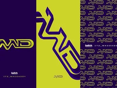 MD Twitch Logo badge branding design egaming esports gaming graphic graphic design illustration logo logotype type