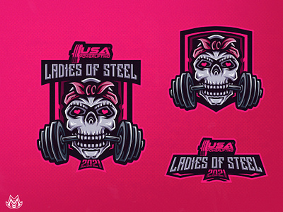 Ladies Of Steel art artwork branding design graphic design illustration logo retro vector