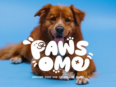 PAWSOME - branding & packaging design animal brand identity branding cute design dog dog food graphic design illustration logo packaging pet typography vector