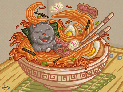 Neco Ramen art artwork delicious design graphic design illustration vector