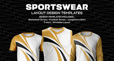 GOLDEN BATIK SPORTY JERSEY DESIGN LAYOUT TEMPLATE print