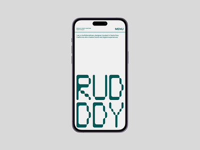 rudddy.com (Mobile) mobile design portfolio rudddy rudddy.com ui ui design ux ux design