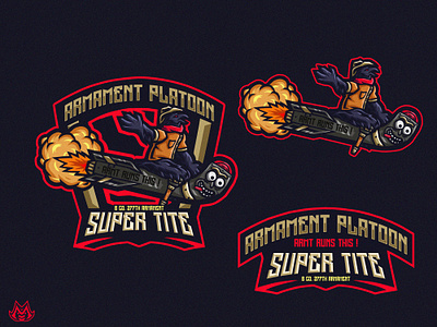 Armament Platoon Super Tite art artwork branding design graphic design logo vector vintage