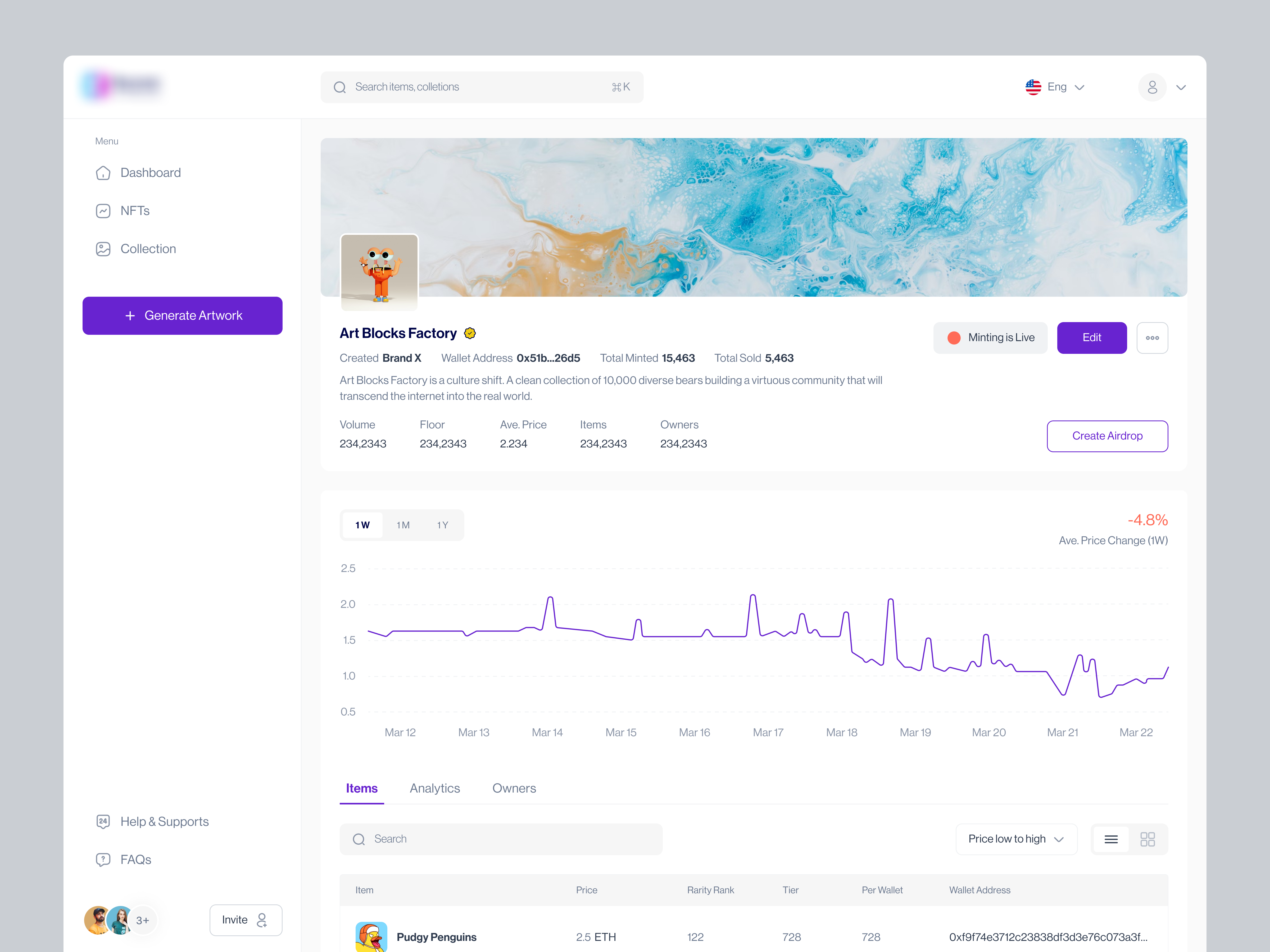 Example of Saa S & Web Product Designer