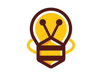 Yayasan Island bee brown honey indonesia lamp logo neon yayasan yellow
