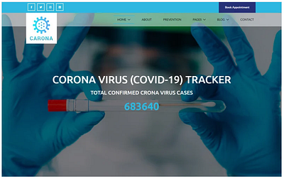 Carona - Corona virus (COVID-19) Medical Website Template covid covid19 css html java themeforest themes website website template websitethemes