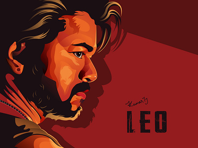 Vector Illustration of Leo Vijay | Bloody Sweet | Kumar TJ actorvijay art bloody sweet illustration leo single colour vector vijay