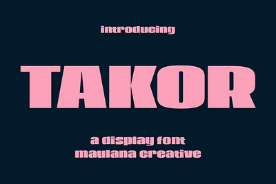 Takor Sans Display Font animation branding font fonts graphic design logo nostalgic