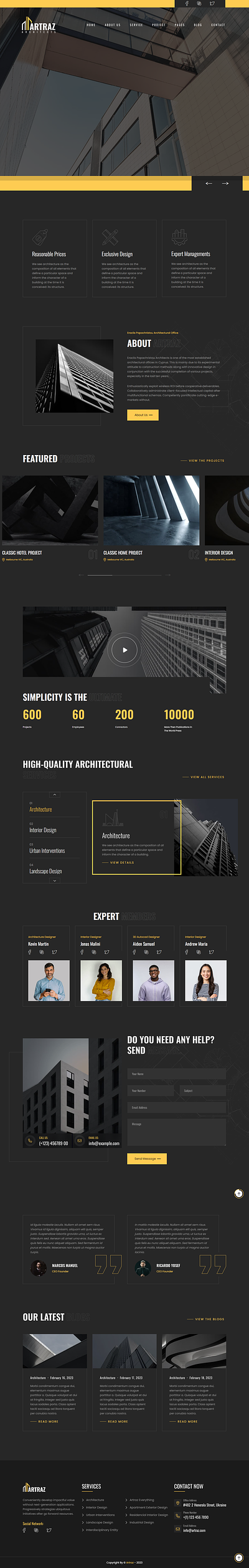 Artraz - Architecture & Interior Design HTML Template office